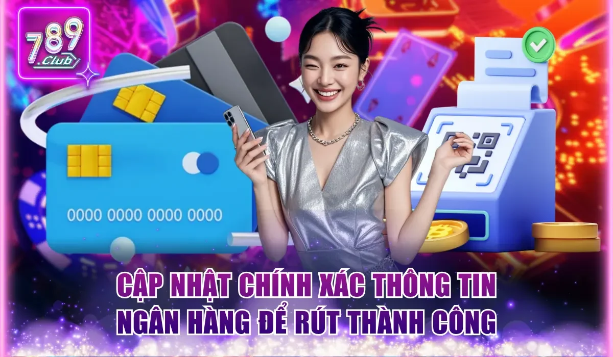 Cập nhật chính xác thông tin ngân hàng để rút thành công